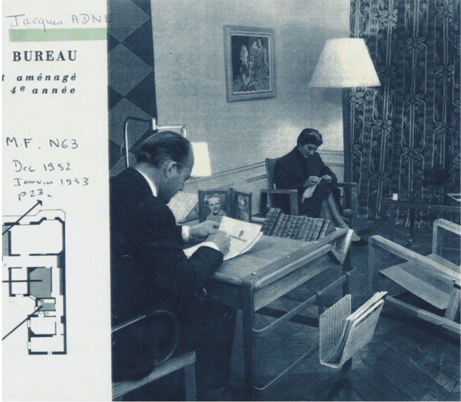 Archives Jacques Adnet, décembre 1952 - janvier 1953