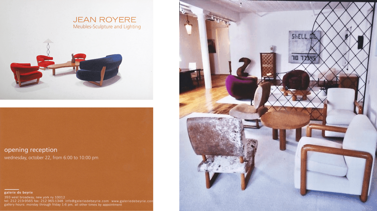 Galerie de Beyrie, New York, 2004 : Jean Royère Meubles-Sculpture and Lighting