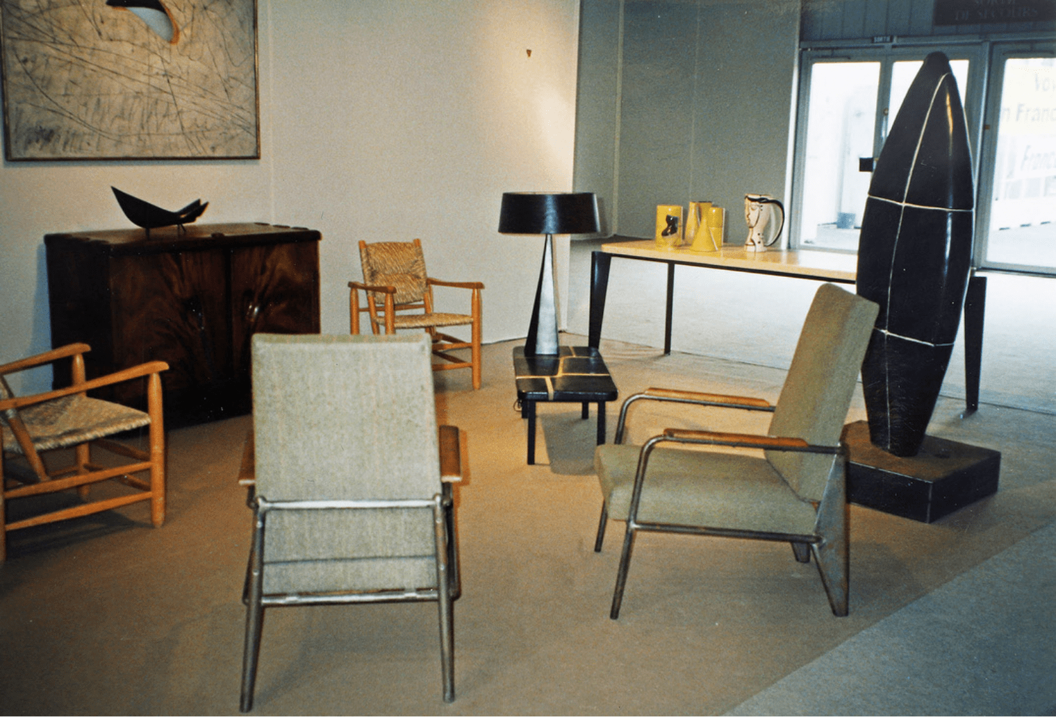 Galerie de Beyrie, Salon de Mars, Paris, 1995 : Georges Jouve, Jean Prouvé, Charlotte Perriand, Alexandre Noll, Georges Noël